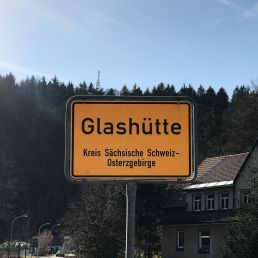 Auf dem Weg zu einem Kundenbesuch